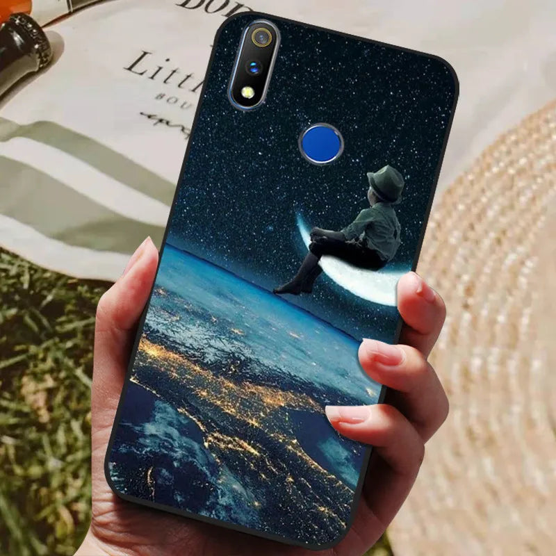 For Realme 3 Pro Case Soft Silicon TPU Back cover For OPPO Realme 3 Pro RMX1851 Coque Funda Realme3 RMX1825 RMX1821 shockproof