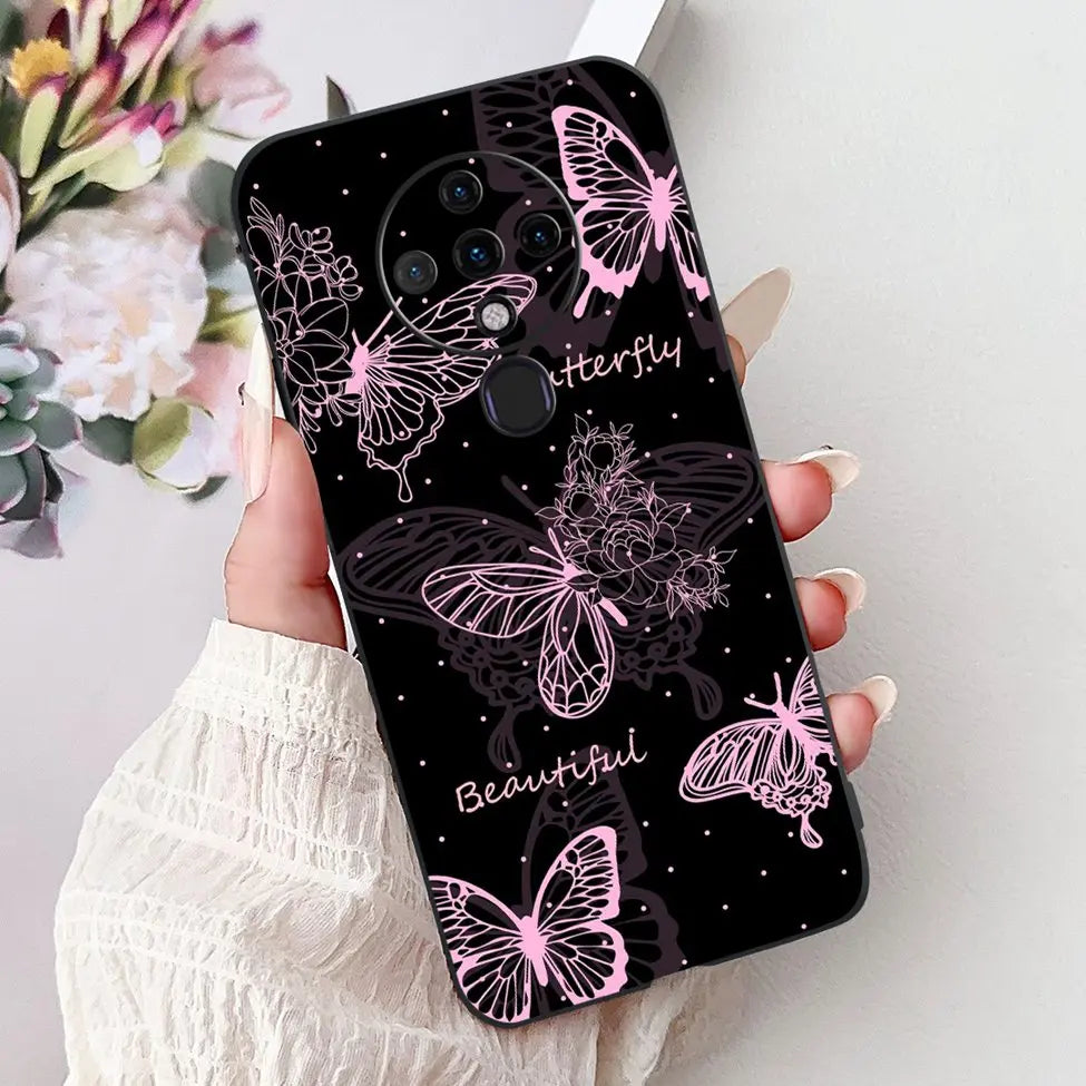 6.8'' For Tecno Spark6 KE7 Back Cover For Techno Spark 6 Case Shockproof Luxury Cute Cartoon Funny Cool Silicone Bumper Funda