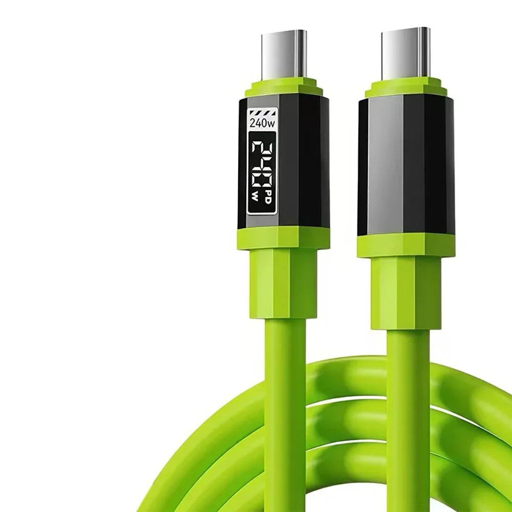 240W USB cable Mobile Phone Fast Charge Type-C cable Quick Data Wire for iPhone 15 16 Mi HUAWEI HONOR Xiaomi USB PD to PD cable