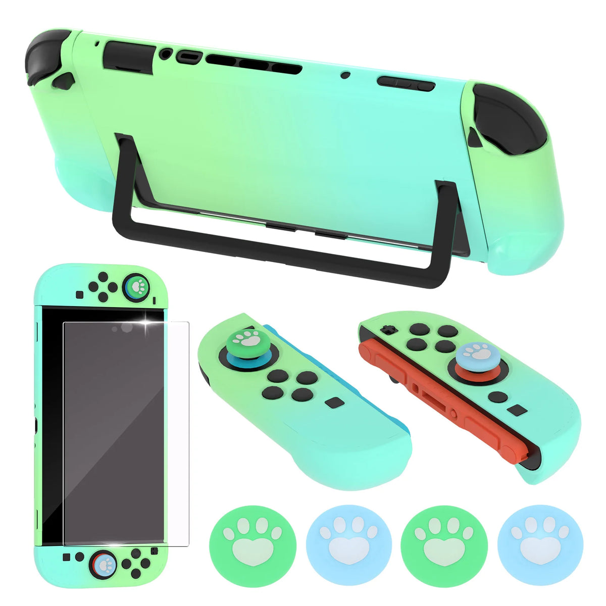 New Skin-friendly Shell For Switch 2 Protective Cover With Screen protector Joystick Caps JoyCon Controller Game Accessories