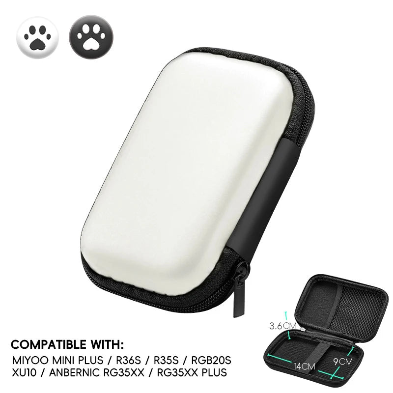 Data Frog for R36S Case Retro Video Game Bags EVA Cover Case for RG35XX R35S Miyoo Mini Plus Founded Protective Bag