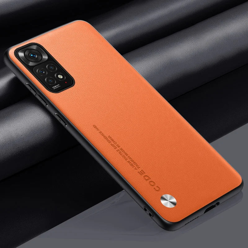 Luxury PU Leather Case For Xiaomi Redmi Note 11S 11 Pro Back Cover Matte Silicone Protection Phone Case For Redmi Note 11E Pro