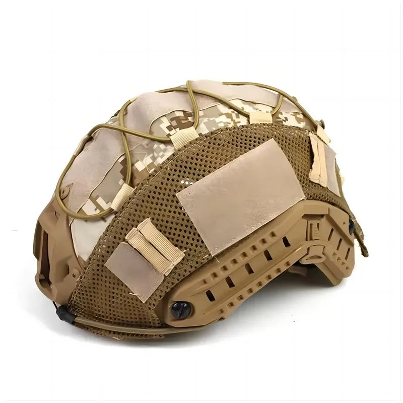 Tactical Helmet Cover for Fast Helmet Multi-Camo Helmet Cover for Airsoft HelmetMilitary Paintball Hunting Shooting Gear