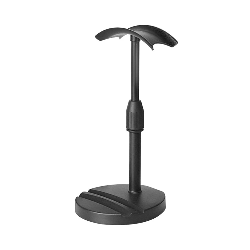 Black Universal Aluminum Alloy Headphone Stand Durable Desktop Gaming Headset Holder Multimedia Accessory for Earphones