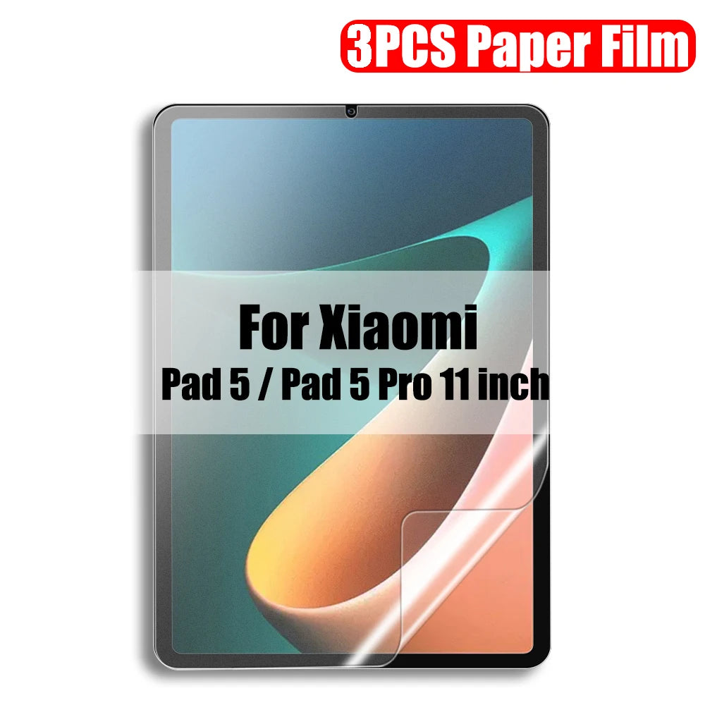 3Pcs Paper Feel Like Screen Protector For Xiaomi Pad 6 5 Pro 11 inch 6s Pro 12.4 Redmi Pad Se Tablet Matte Film No Glass