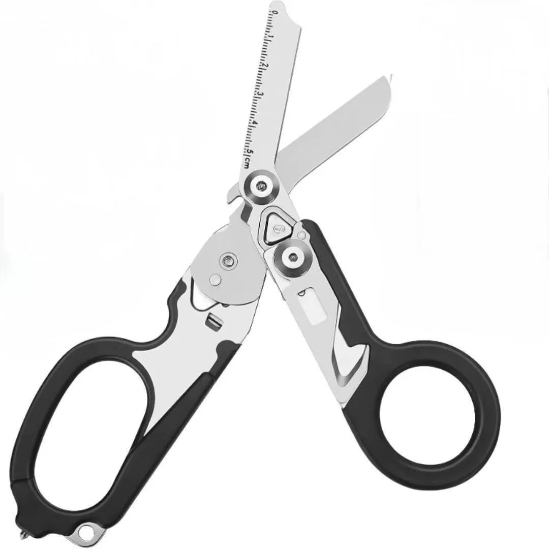 Multifunctional Emergency Rescue Shears With Strap Cutter Glass Breaker Outdoor Survival Emergency Response Tool