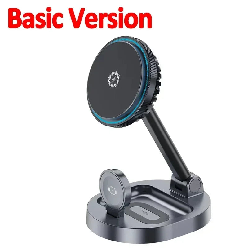 Ice Cooling 3 in 1 Magnetic Wireless Charger Stand Pad Foldable Fast Charging Dock for iPhone 15 14 13 12 Pro IWatch 8 7 Airpods