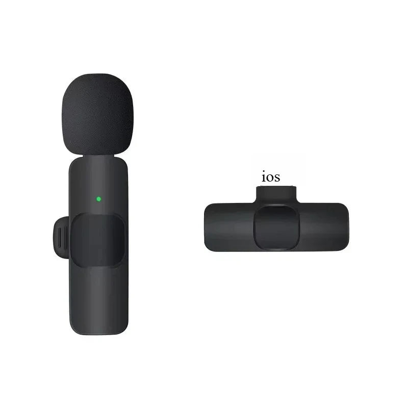 Wireless Lavalier Microphone For iPhone 17 16 15USB C Mini Microphone with Noise Cancellation Lapel Mic for Video Recording Vlog