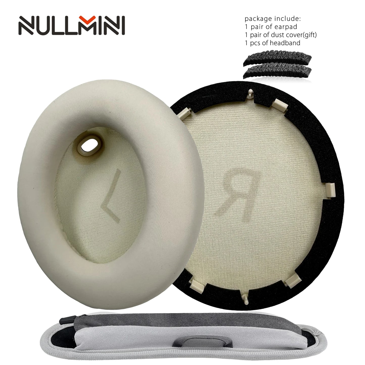 NullMini Replacement Earpads for Anker Soundcore Space One, S1, S-1 Headphones Headband Ear Cushion Earmuff Sleeve Headset