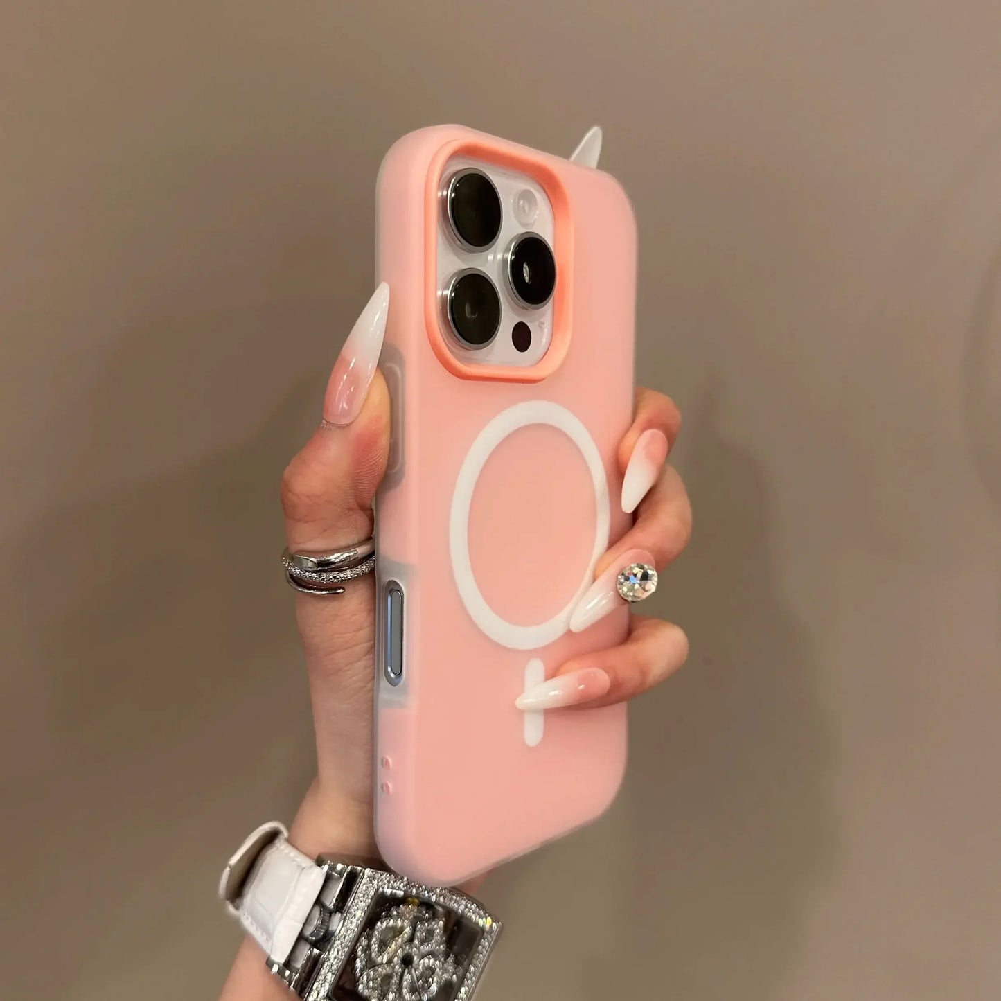Luxury Candy For Magsafe Wireless Charge Matte Phone Case For iPhone 11 12 13 14 15 16 Pro Max Plus Magnetic Bumper Cases Cover