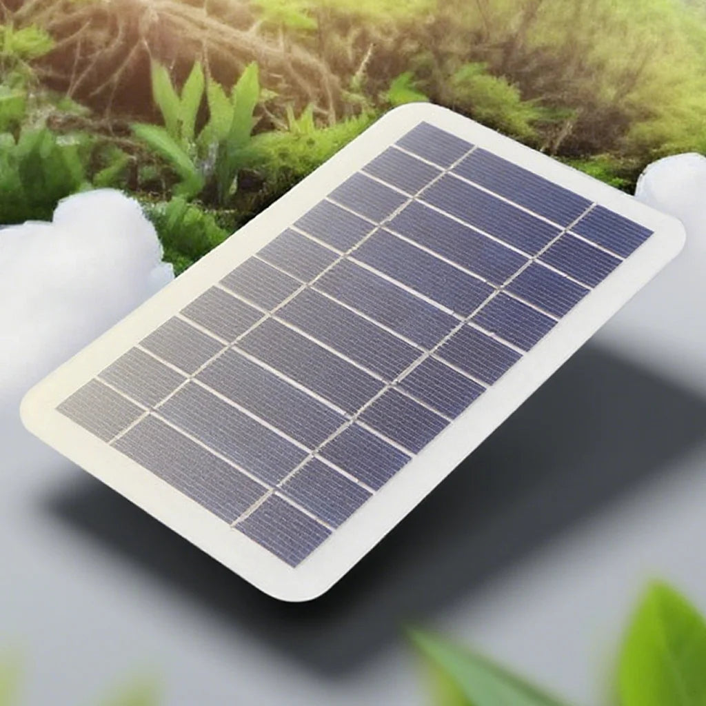 Fast Charging Dual Solar Panel Hiking Camping USB 5V Waterproof Portable Mobile Phone Power Bank Charging Detachable fold