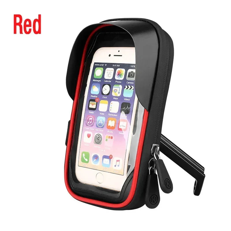 Waterproof 360° Rotation Bicycle Motorcycle Front Frame Phone Holder Easy Universal Navigation Smartphone Bracket For All Phones