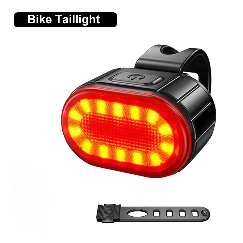 9 LED Bicycle Headlight USB Rechargeable Bike Lamp Super Bright Handlebar Lights Outdoor Waterproof Cycling Front Light