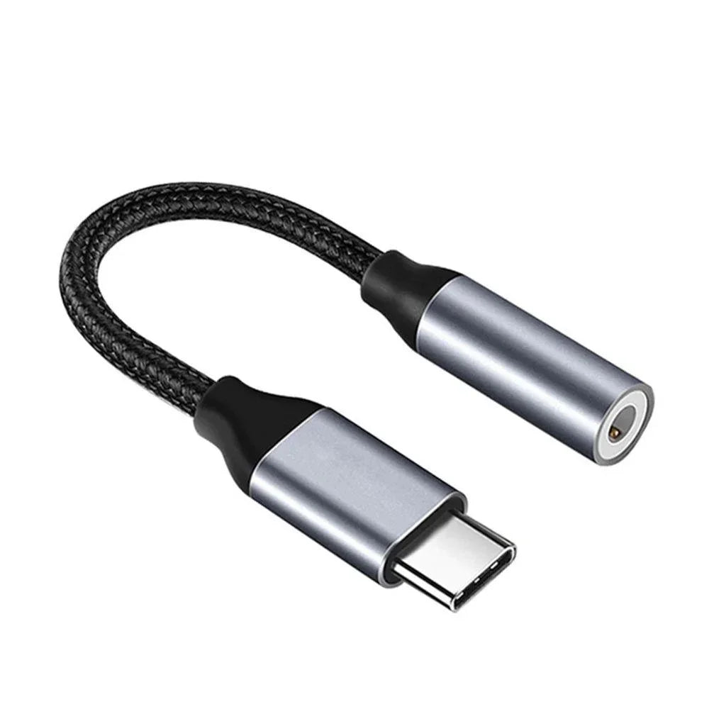 Type C To 3.5mm Jack Headphone Adapter Audio Adapter for iPhone Huawei Xiaomi Samsung Galaxy S24 USB C To 3.5 mm Audio Aux Cable