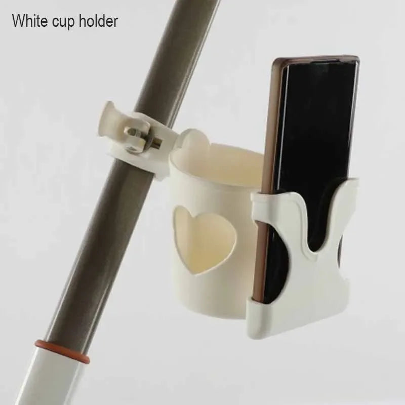 2-in-1 Baby Stroller Cup Holder Phone Holder Multifunctional Universal Infant Bottle Holder Stroller Accessories Cup Holder