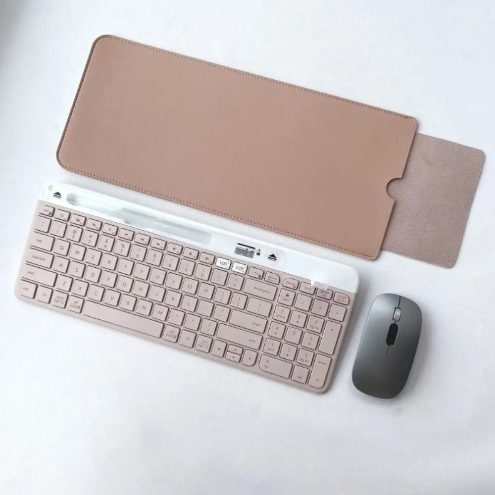 2024 Dustproof Wireless Keyboard Sleeve PU Leather Anti-Shock Storage Bag Ultra Slim Portable Keypad Pouch for Logitech K580