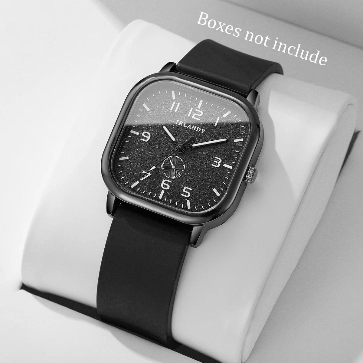 Fashion Square Women's Watch Casual Silicone Strap Quartz Watches Sports Wristwatch For Men Women Students(Without Box)