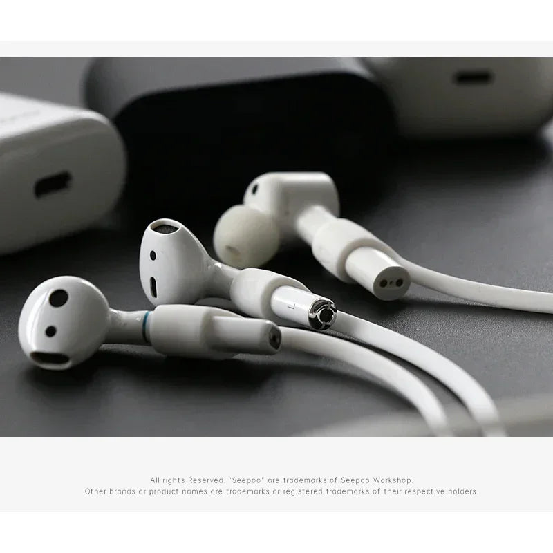 Headphone Neck Strap For AirPods 4 Anti-Lost Silicone Earphone Rope Holder Cable Wireless Bluetooth Headphone Neck Strap