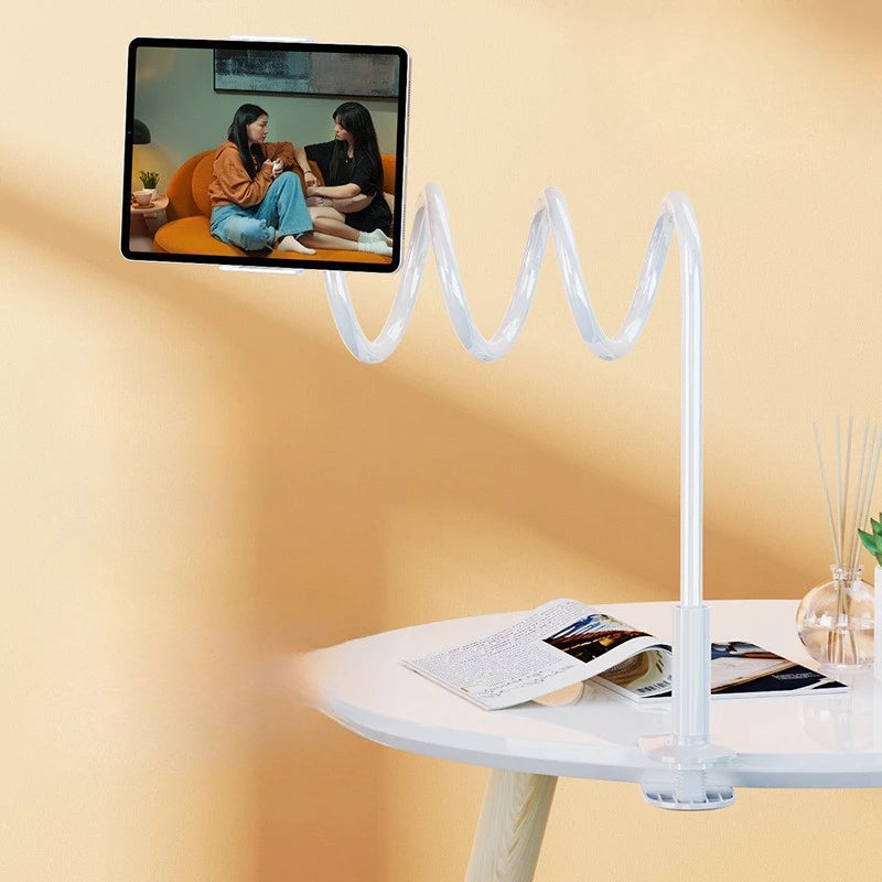 Ultra Stable 18MM Thick Gooseneck Phone Holder 360° Adjustable Tablet Mount Universal Lazy Stand for Devices Bed Desk Office