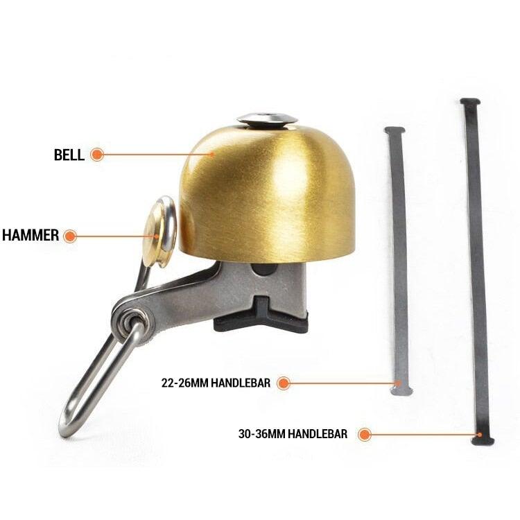 Retro Classical Bicycle Bell Clear Loud Sound Road Bike Folding Bikes Handlebar Copper Ring Horn Safety Warning Alarm Bike Bell Classic Bicycle Bell For Bike Ring Bell With Loud Sound Bells For Road Mountain Bike Handlebars Adults