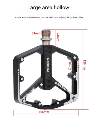 Bicycle Pedal Non-Slip  Bike Pedals Aluminum Alloy Flat Platform Applicable Waterproof Cycling Accessories Bike Pedals Road Bicycle Pedals Cleats Set Clipless Pedals Compatible With Road Bikes