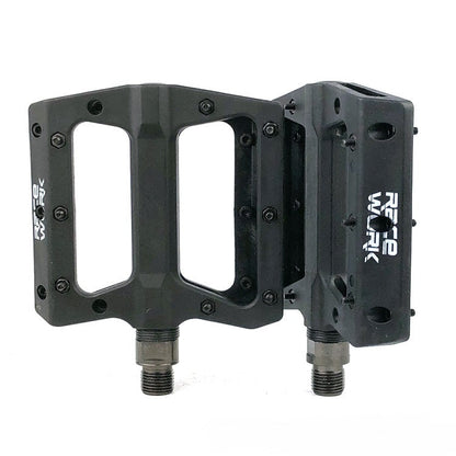 Ultralight Flat  Pedals Nylon Bicycle Pedal Mountain Bike Platform Pedals 3 Sealed Bearings Cycling Pedals For Bicycle Mountain Bike Pedals Pedals Bicycle Flat Pedals Bearing Lightweight Platform For Road Mountain Bike