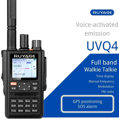 Ruyage UVQ4 VHF UHF Analog Long Range Two Way Radio Walkie Talkie