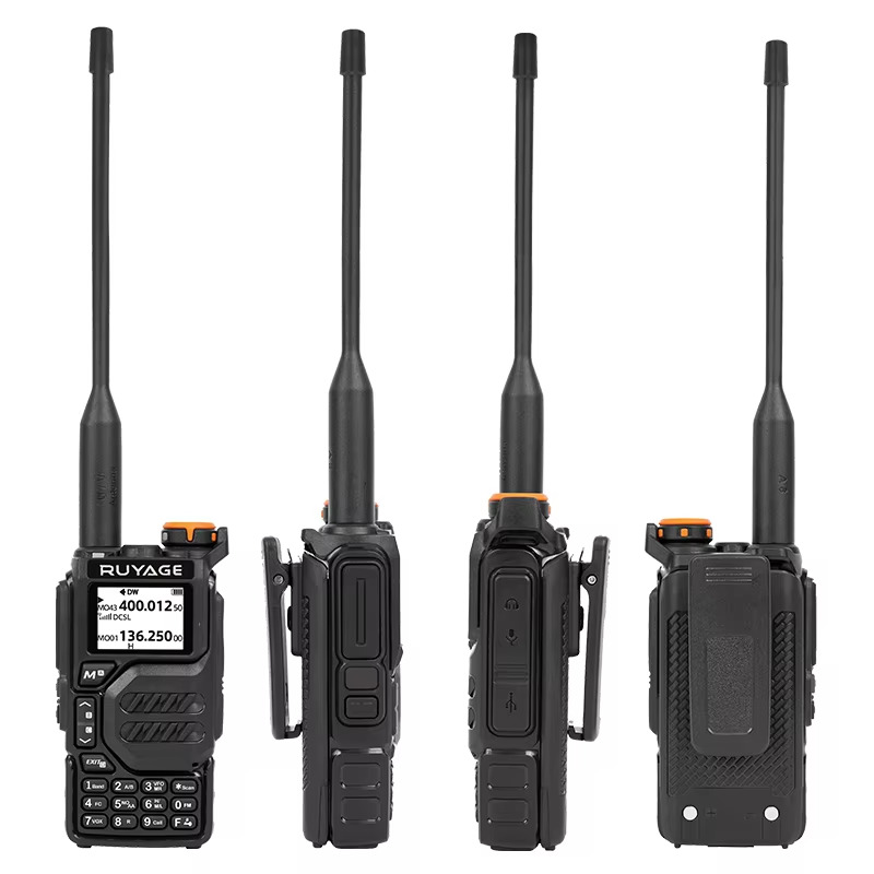 Ruyage UV3D 5W VHF UHF Analog Long Range Two Way Radio Walkie Talkie