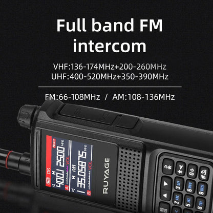 Ruyage UV1D 5W VHF UHF Analog Long Range Two Way Radio Walkie Talkie