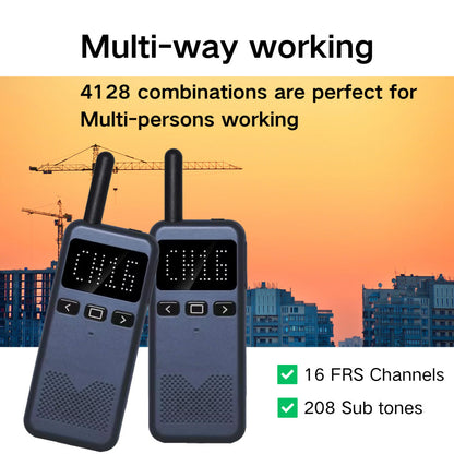Ruyage RY13 UHF Analog Long Range Two Way Radio Ultra-thin Walkie Talkie