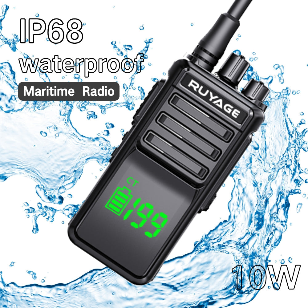Ruyage T30 IP68 Waterproof Rugged Long Range Two Way Radio Walkie Talkie