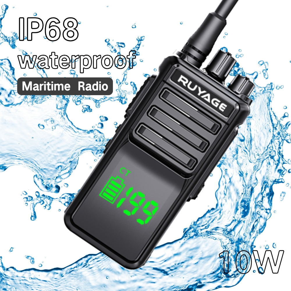 Ruyage T30 IP68 Waterproof Rugged Long Range Two Way Radio Walkie Talkie