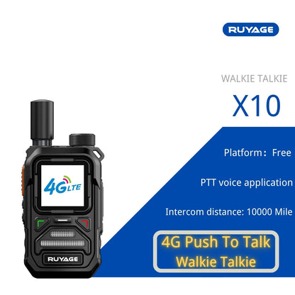 Ruyage X10 Two Way Radio Nationwide LTE Push-to-Talk Walkie Talkie