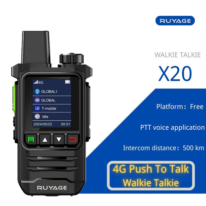 Ruyage X20 Two Way Radio Nationwide LTE Push-to-Talk Walkie Talkie