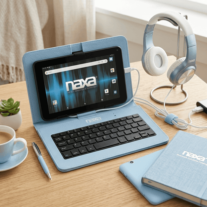 Naxa 7" Core Android 11 Tablet Kit Blue - Refurbished