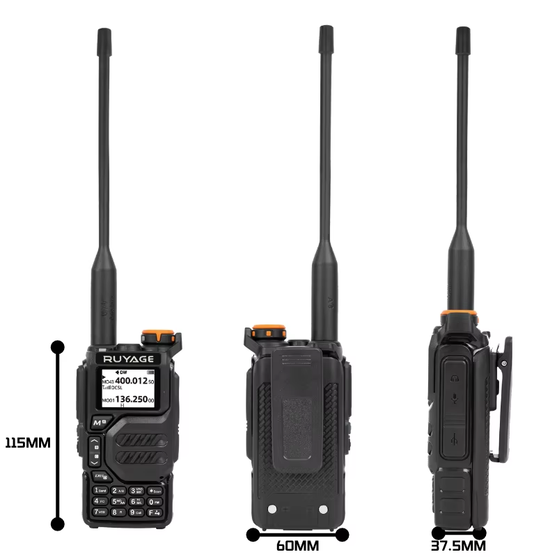 Ruyage UV3D 5W VHF UHF Analog Long Range Two Way Radio Walkie Talkie