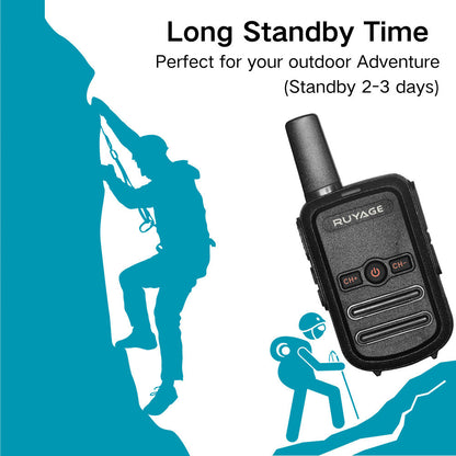 Ruyage RY12 UHF Analog Long Range Two Way Radio Mini Walkie Talkie