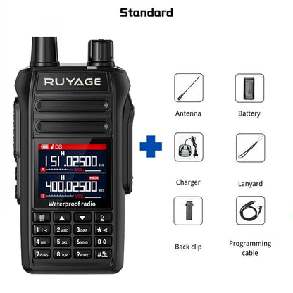 Ruyage UV5D IP67 Waterproof Rugged Long Range Two Way Radio Walkie Talkie