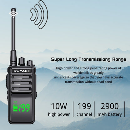 Ruyage T30 IP68 Waterproof Rugged Long Range Two Way Radio Walkie Talkie