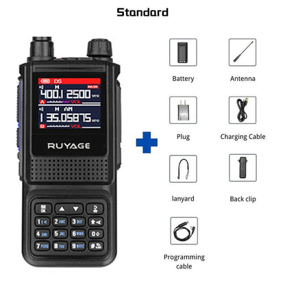 Ruyage UV1D 5W VHF UHF Analog Long Range Two Way Radio Walkie Talkie