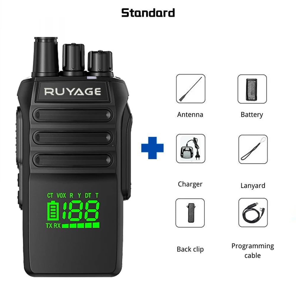Ruyage T40 IP67 Waterproof Rugged Long Range Two Way Radio Walkie Talkie