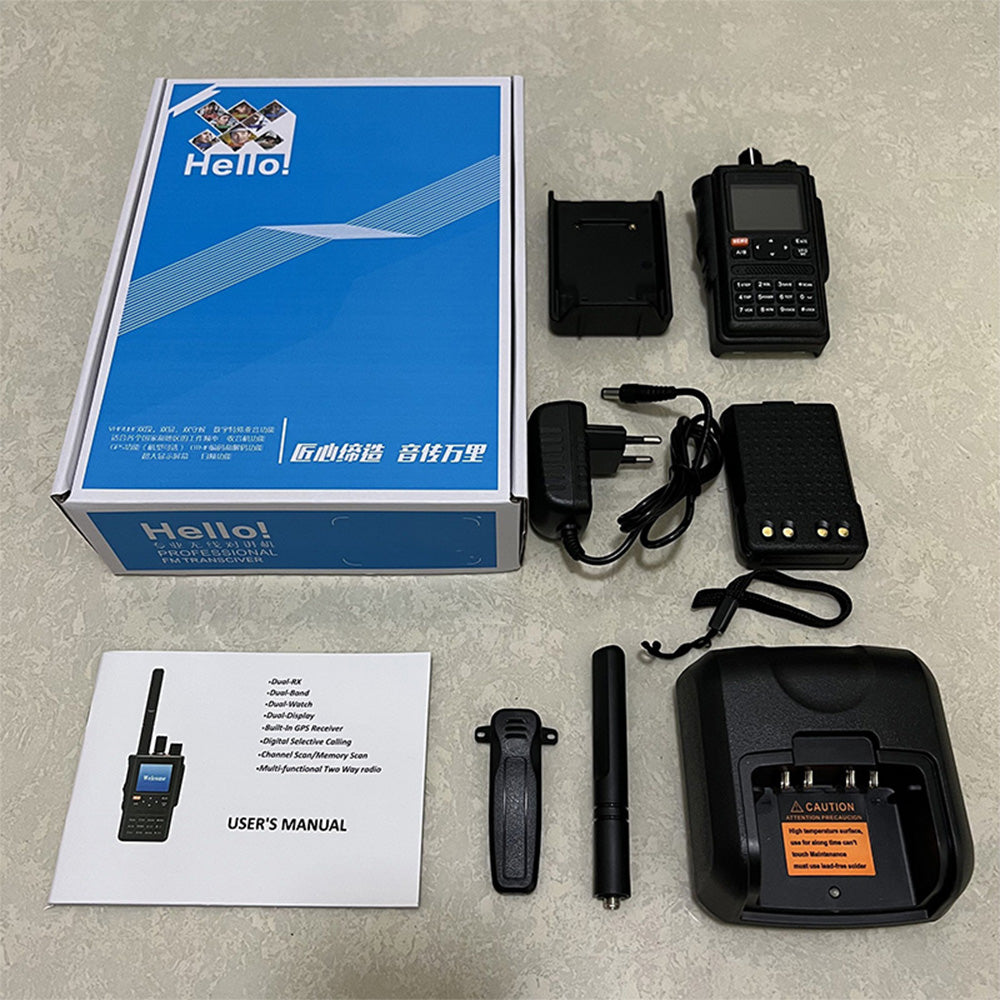 Ruyage UVQ4 VHF UHF Analog Long Range Two Way Radio Walkie Talkie