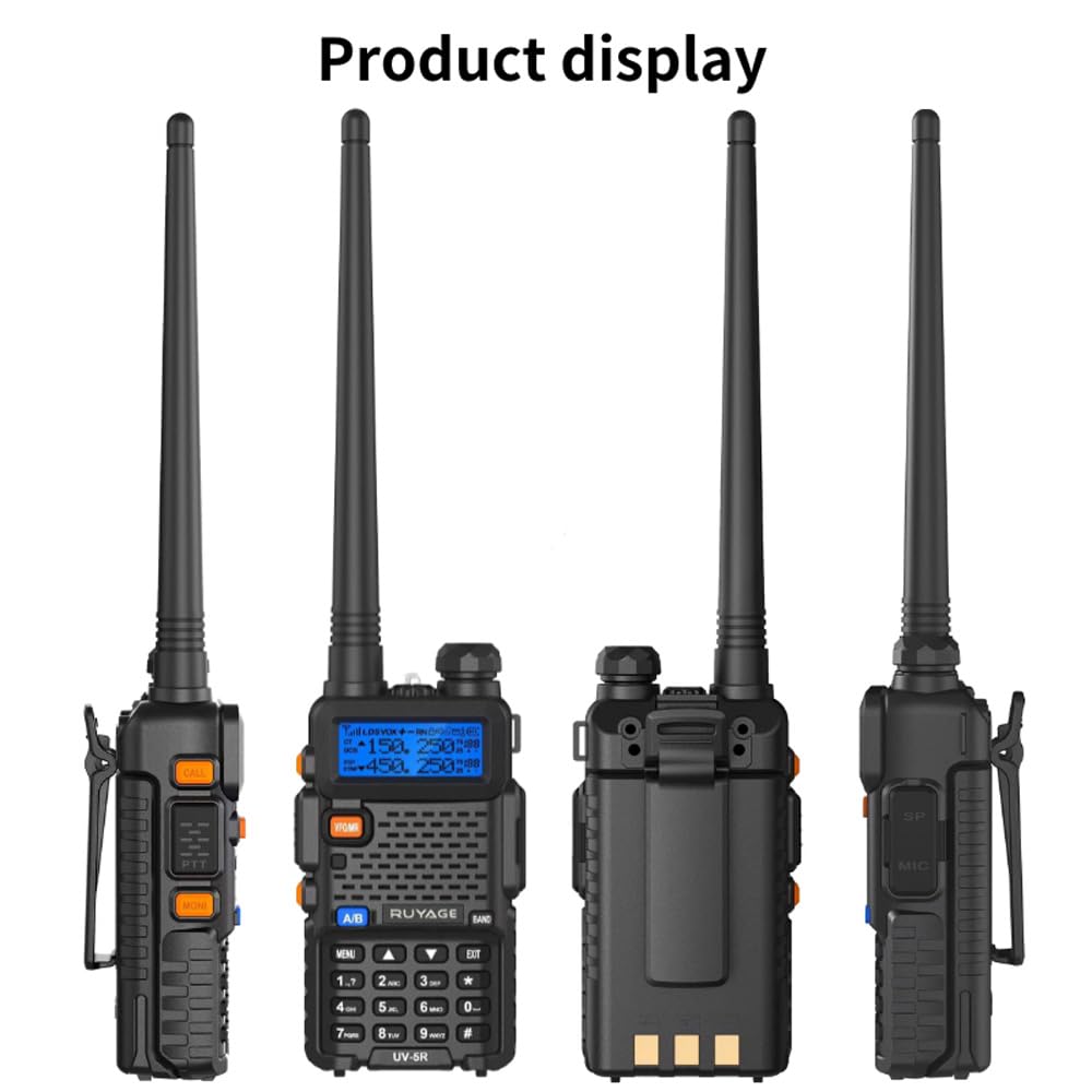 Ruyage UV5R VHF UHF Analog Long Range Two Way Radio Walkie Talkie