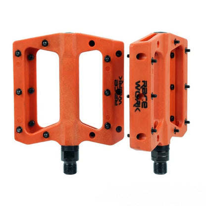 Ultralight Flat  Pedals Nylon Bicycle Pedal Mountain Bike Platform Pedals 3 Sealed Bearings Cycling Pedals For Bicycle Mountain Bike Pedals Pedals Bicycle Flat Pedals Bearing Lightweight Platform For Road Mountain Bike