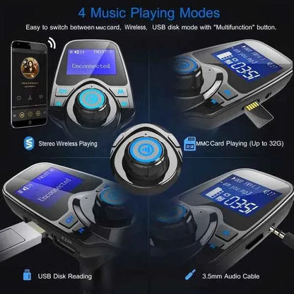 Car Wireless FM Transmitter MP3 Player & USB Charger