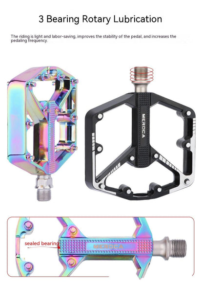 Bicycle Pedal Non-Slip  Bike Pedals Aluminum Alloy Flat Platform Applicable Waterproof Cycling Accessories Bike Pedals Road Bicycle Pedals Cleats Set Clipless Pedals Compatible With Road Bikes