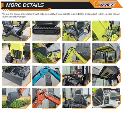 Hot sale 1.8 Ton Mini Excavator Minibagger Kubota Engine Digger Excavator Mini Pelle Chinese Cheap Small Excavator Machine