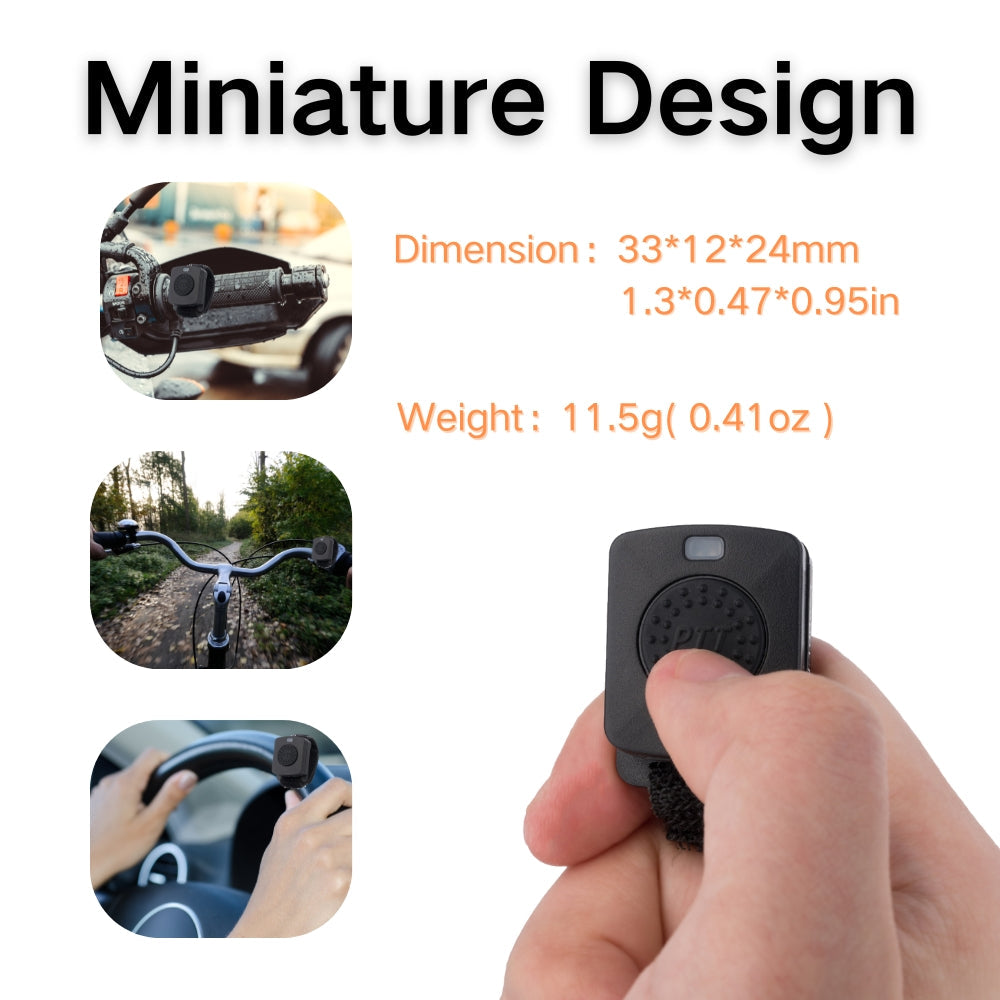 Ruyage Bluetooth PTT Transmit Button for Zello Walkie Talkie App