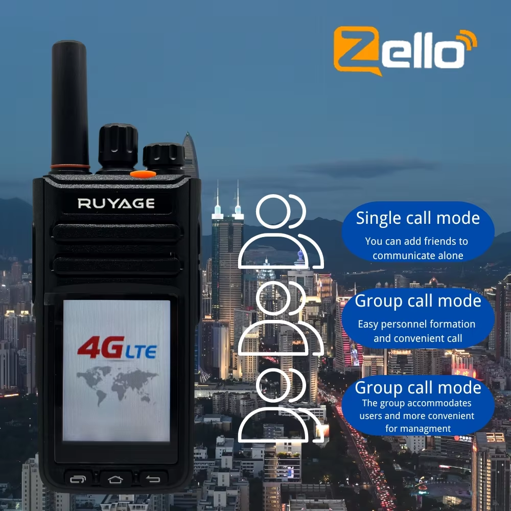 Ruyage RY90 Touch Screen Zello Push-to-Talk 4G LTE PoC Two Way Radio