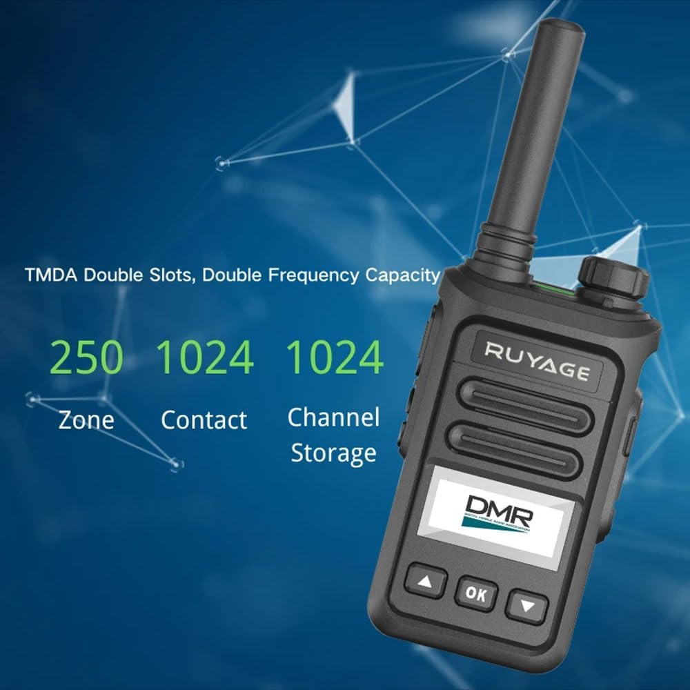 Ruyage DP20 DMR Digital Long Range Two Way Radio Dual Mode Walkie Talkie